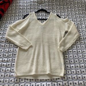 Fashion Nova Cold Shoulder Sweater